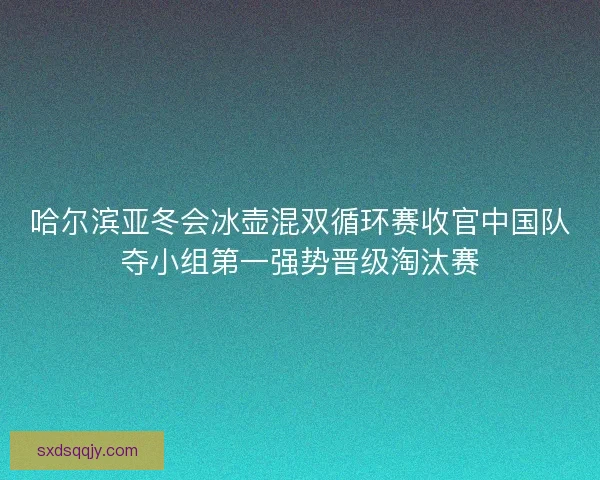 哈尔滨亚冬会冰壶混双循环赛收官中国队夺小组第一强势晋级淘汰赛
